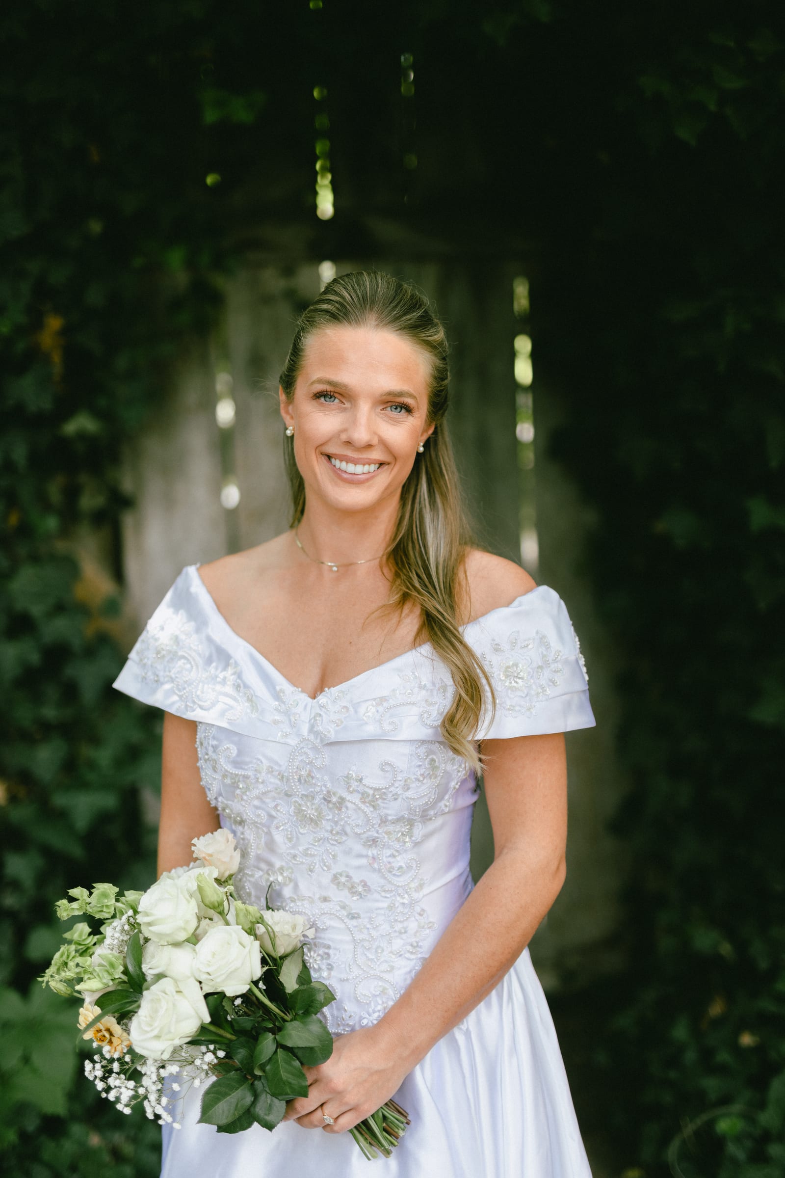 Kyle and Marita wedding at Bellissimo Gardens, a bridal portrait