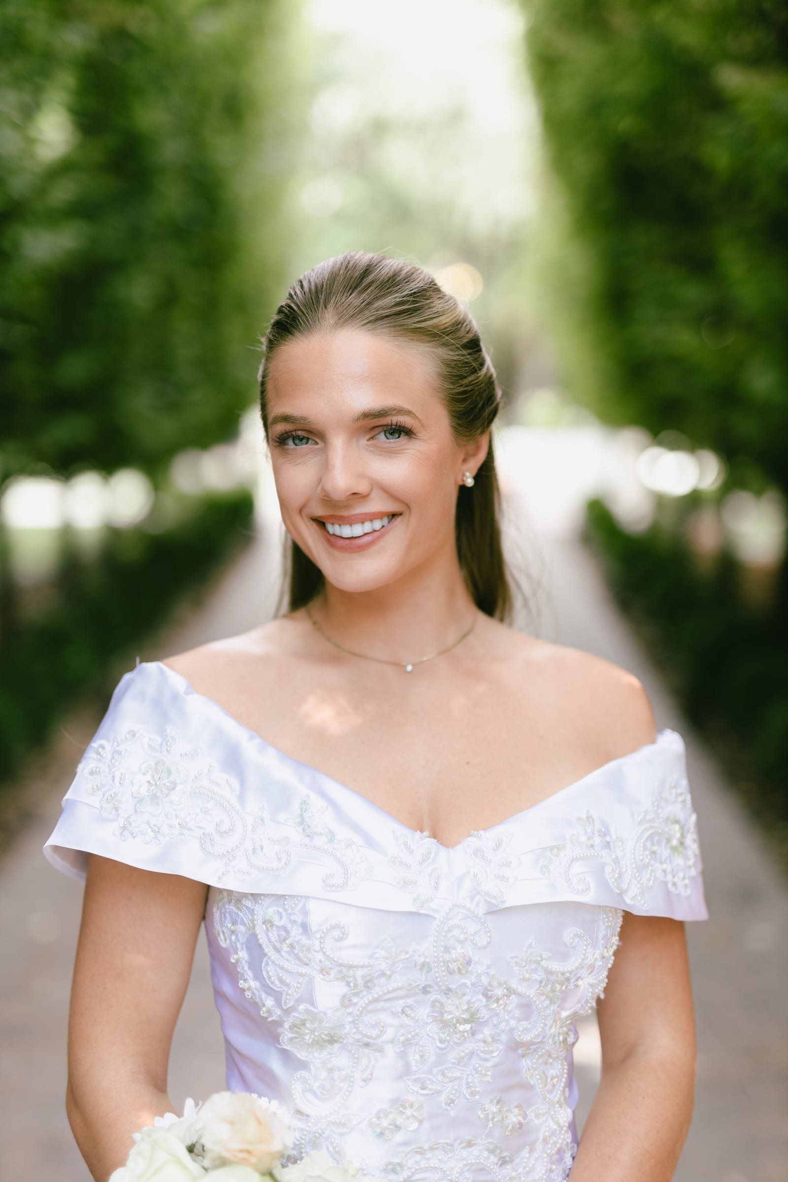 Kyle and Marita wedding at Bellissimo Gardens, a bridal portrait
