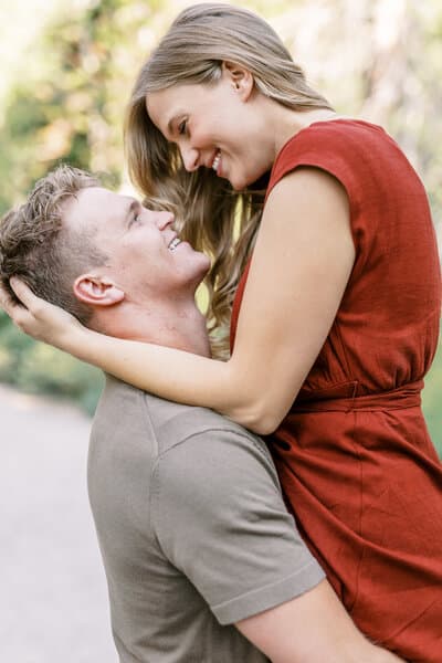 Olivia and Freeman engagement portrait, Utah